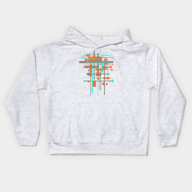 Bauhaus Architecture - Abstract Kids Hoodie by Nikokosmos